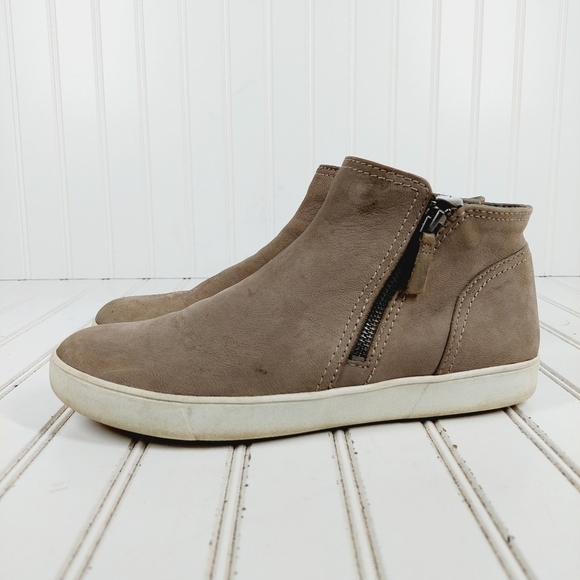 Naturalizer Womens Miranda Tan Brown Leather High Top Sneakers I967 - Picture 1 of 12